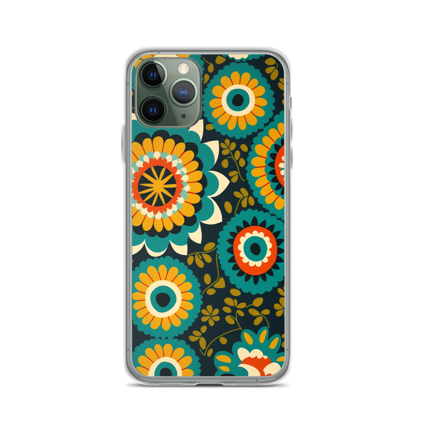 iPhone Case - Hints of Olive Floral Pattern