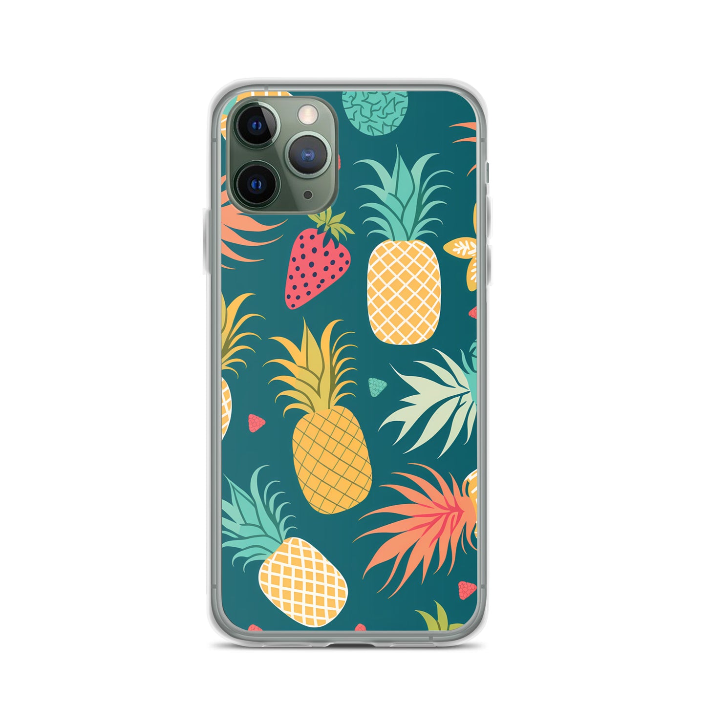 iPhone Case - Pineaples on Aqua
