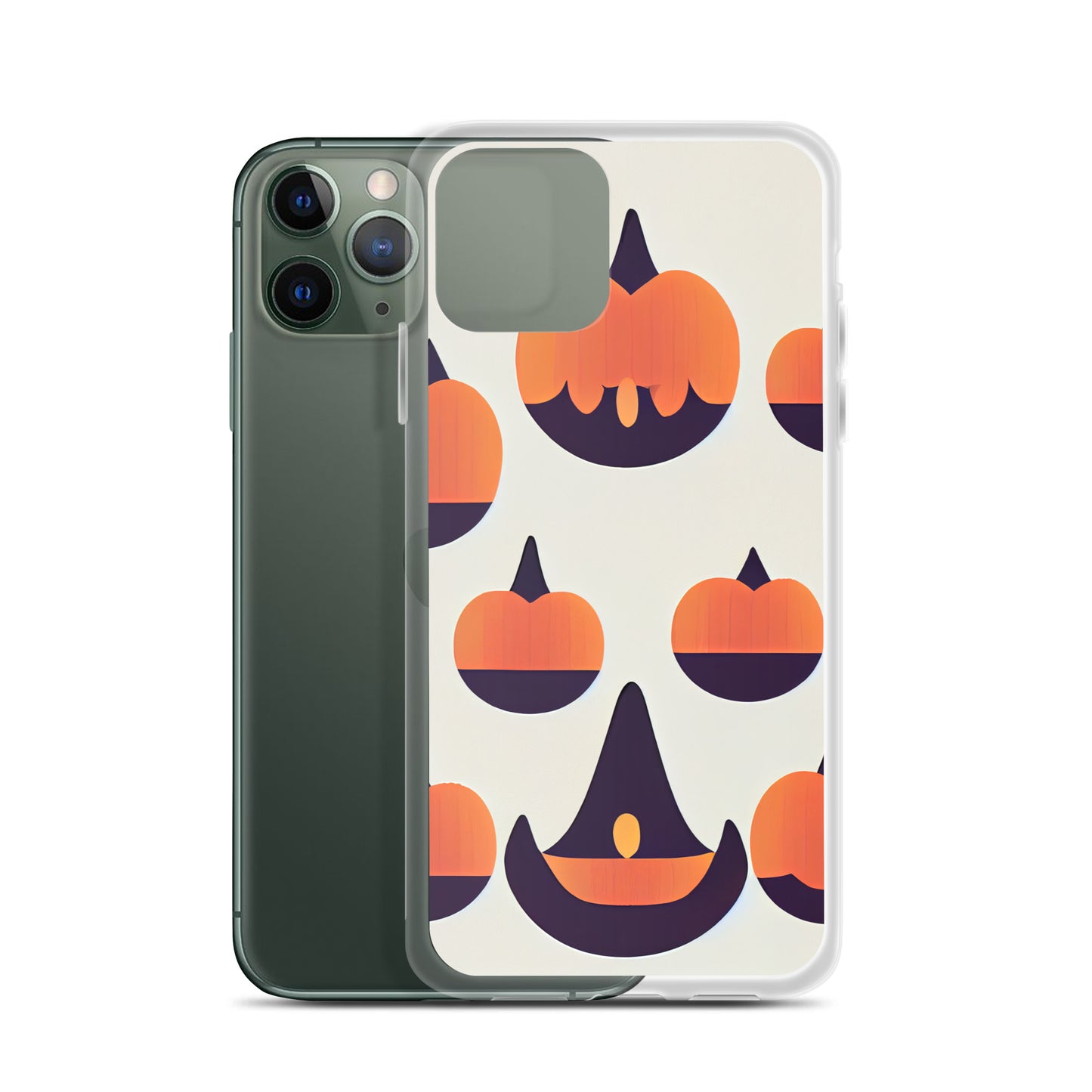 iPhone Case - Halloween Pumpkins and Witch Hats