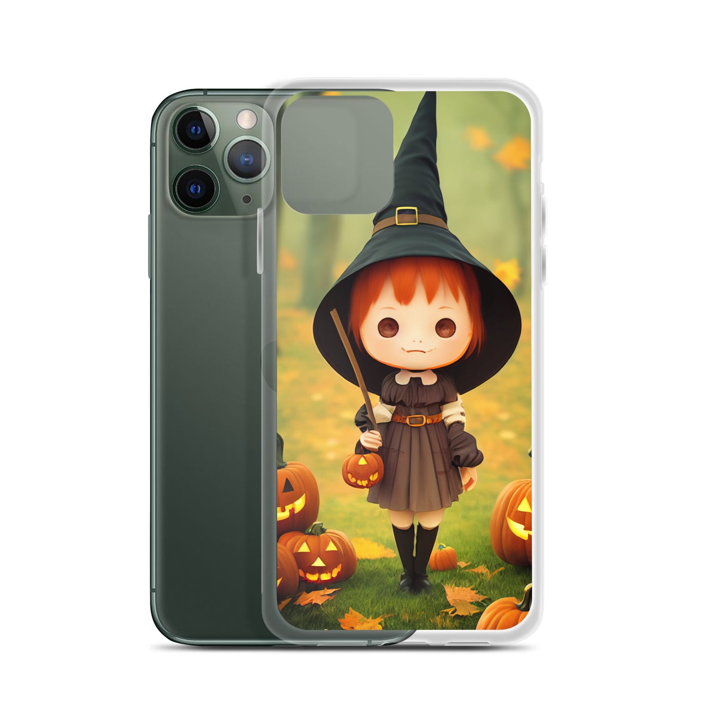 iPhone Case - Red Head Halloween Witch Girl