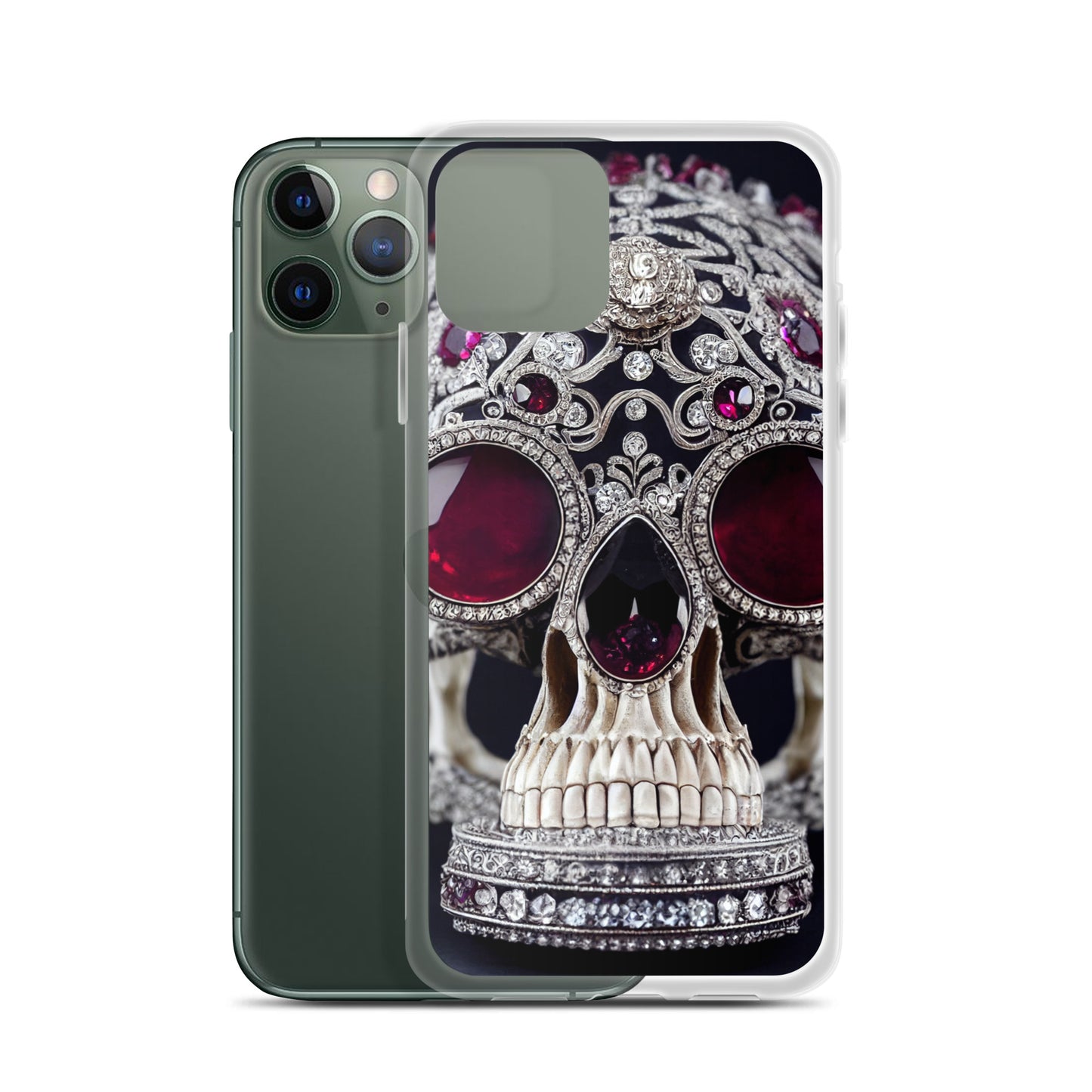 iPhone Case - Diamond and Ruby Skull