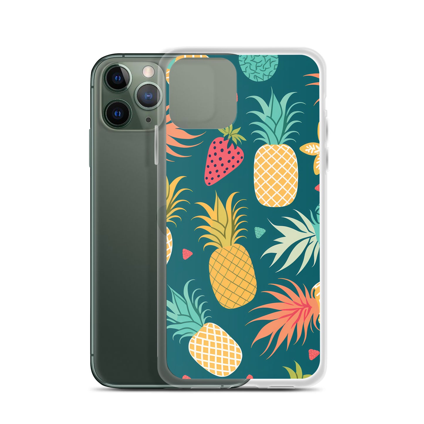 iPhone Case - Pineaples on Aqua