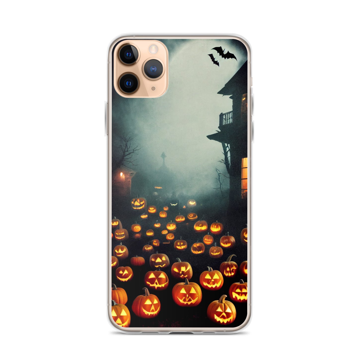 iPhone Case - Halloween Jack-o-Lanterns in the Mist
