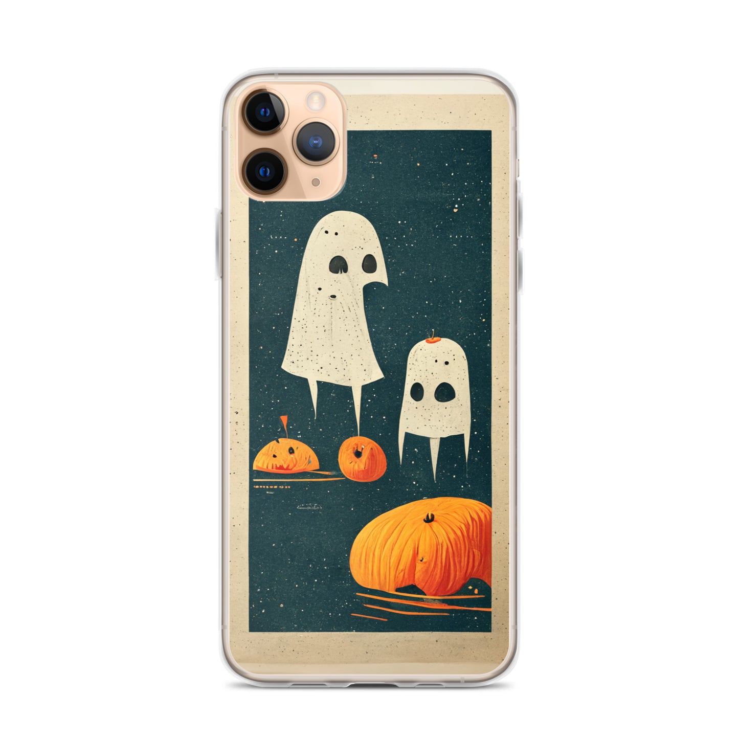 iPhone Case - Halloween Ghosts and Pumpkins