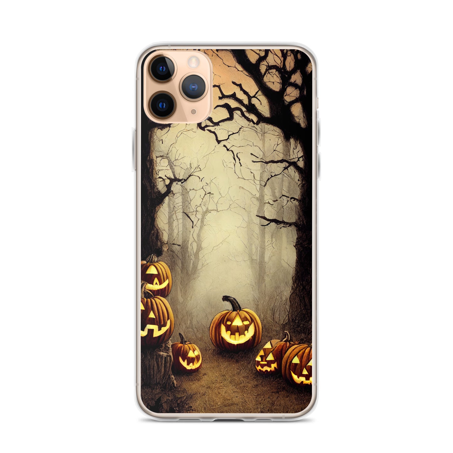 iPhone Case - Halloween Misty Forest Pumpkins