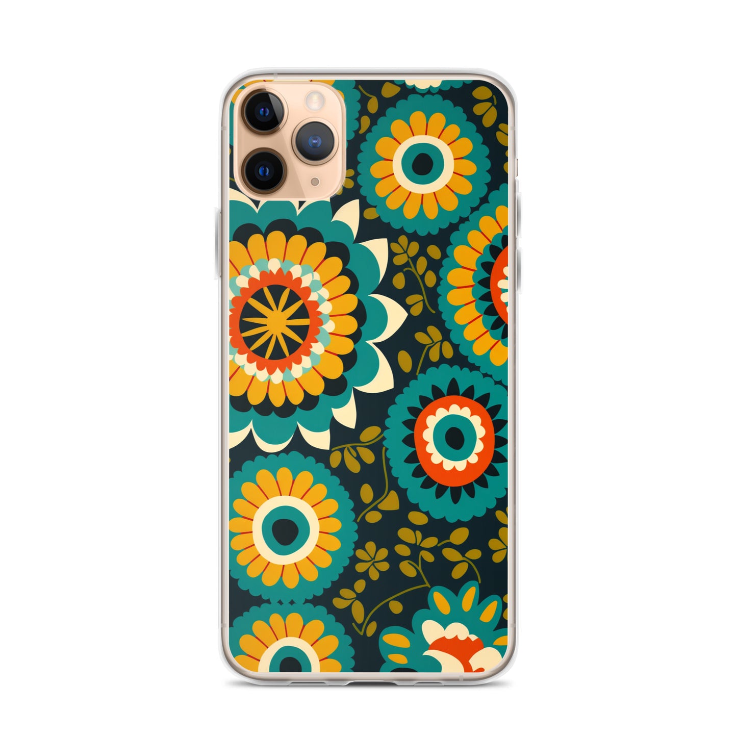 iPhone Case - Hints of Olive Floral Pattern