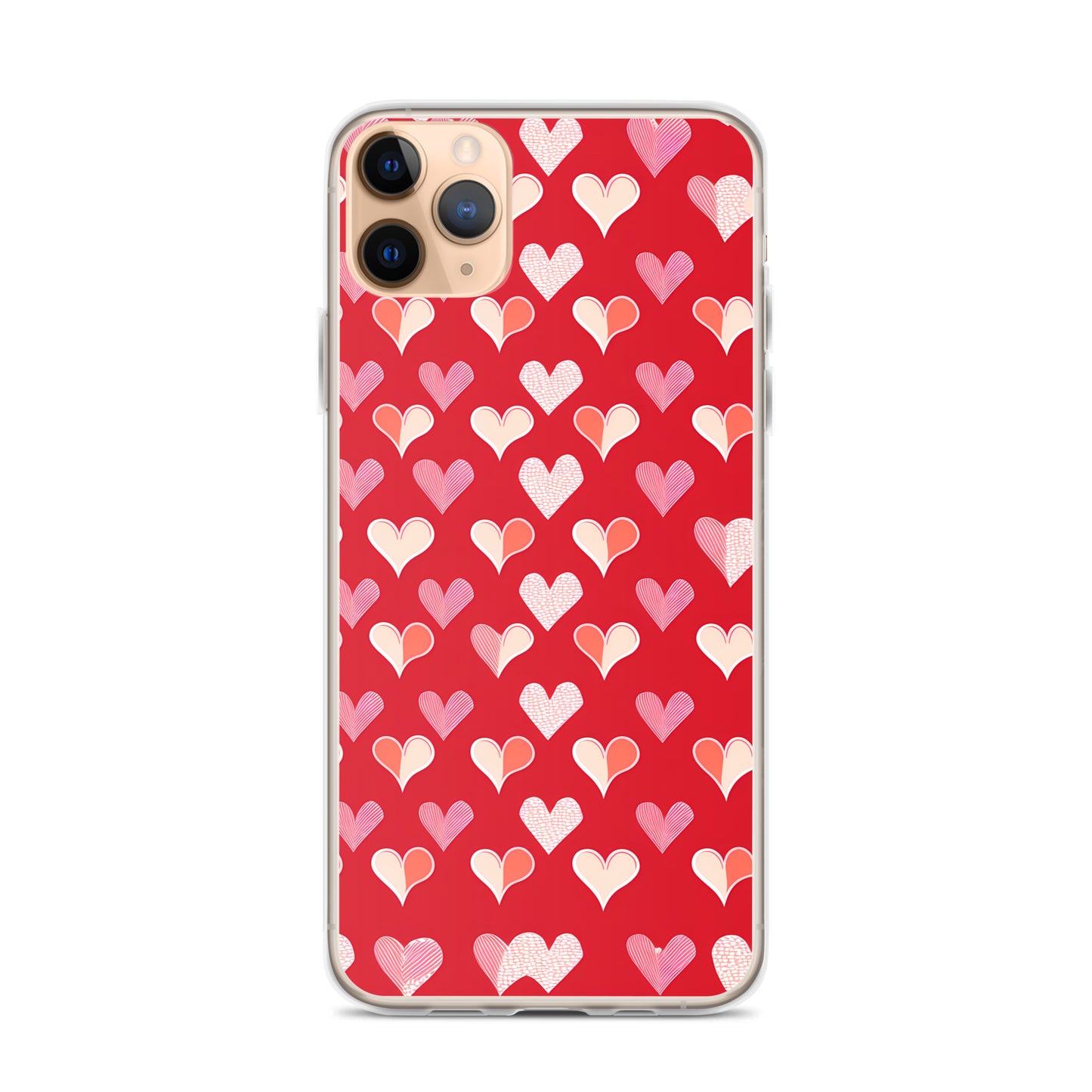 iPhone Case - Red and Pink Hearts