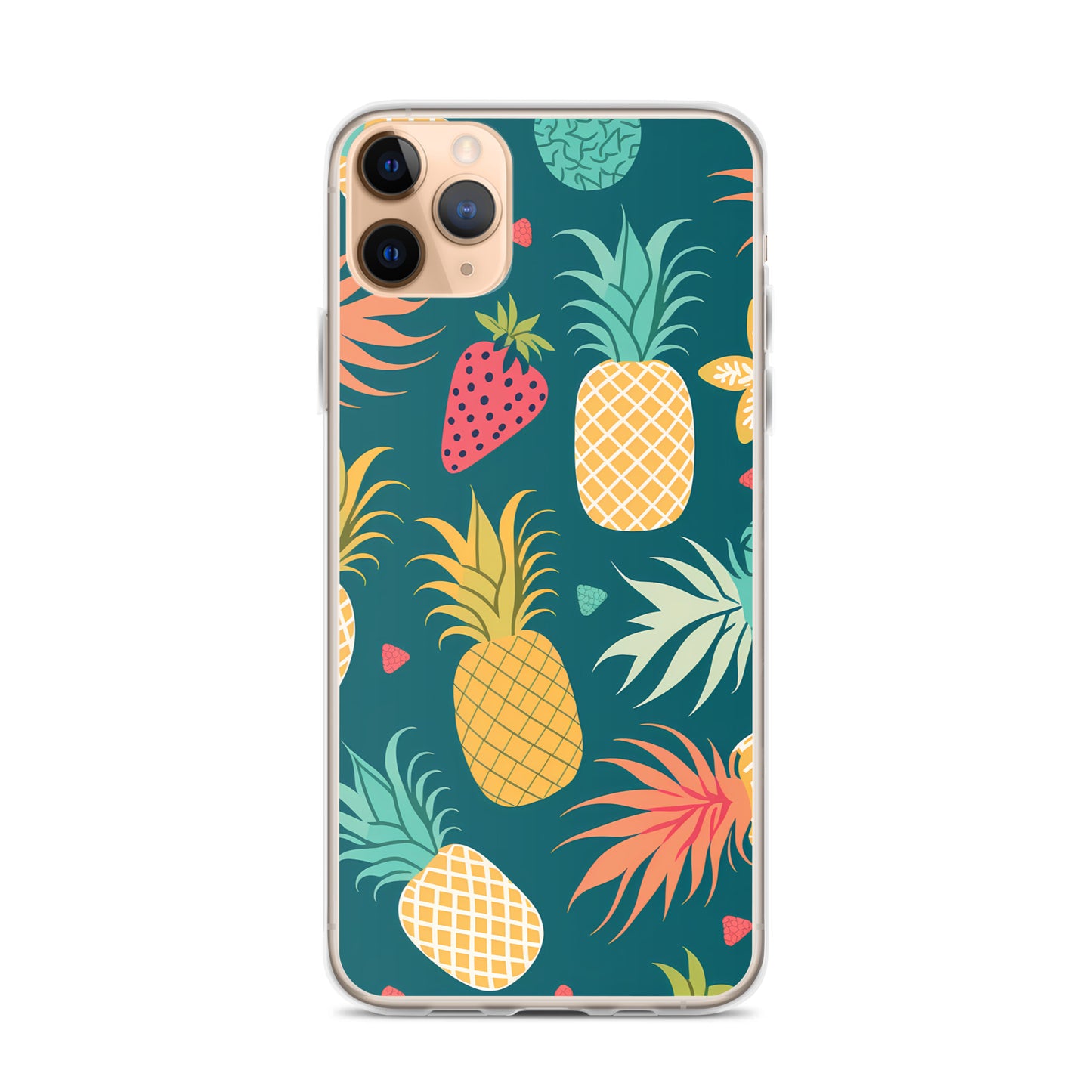 iPhone Case - Pineaples on Aqua
