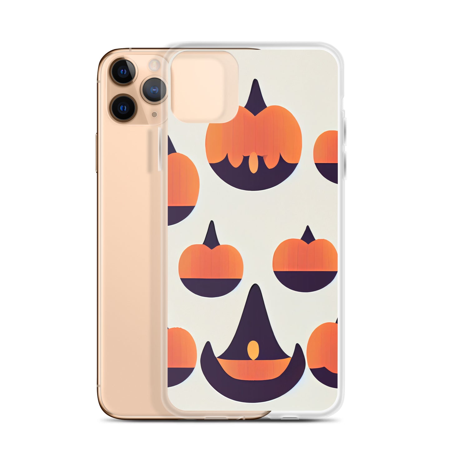 iPhone Case - Halloween Pumpkins and Witch Hats