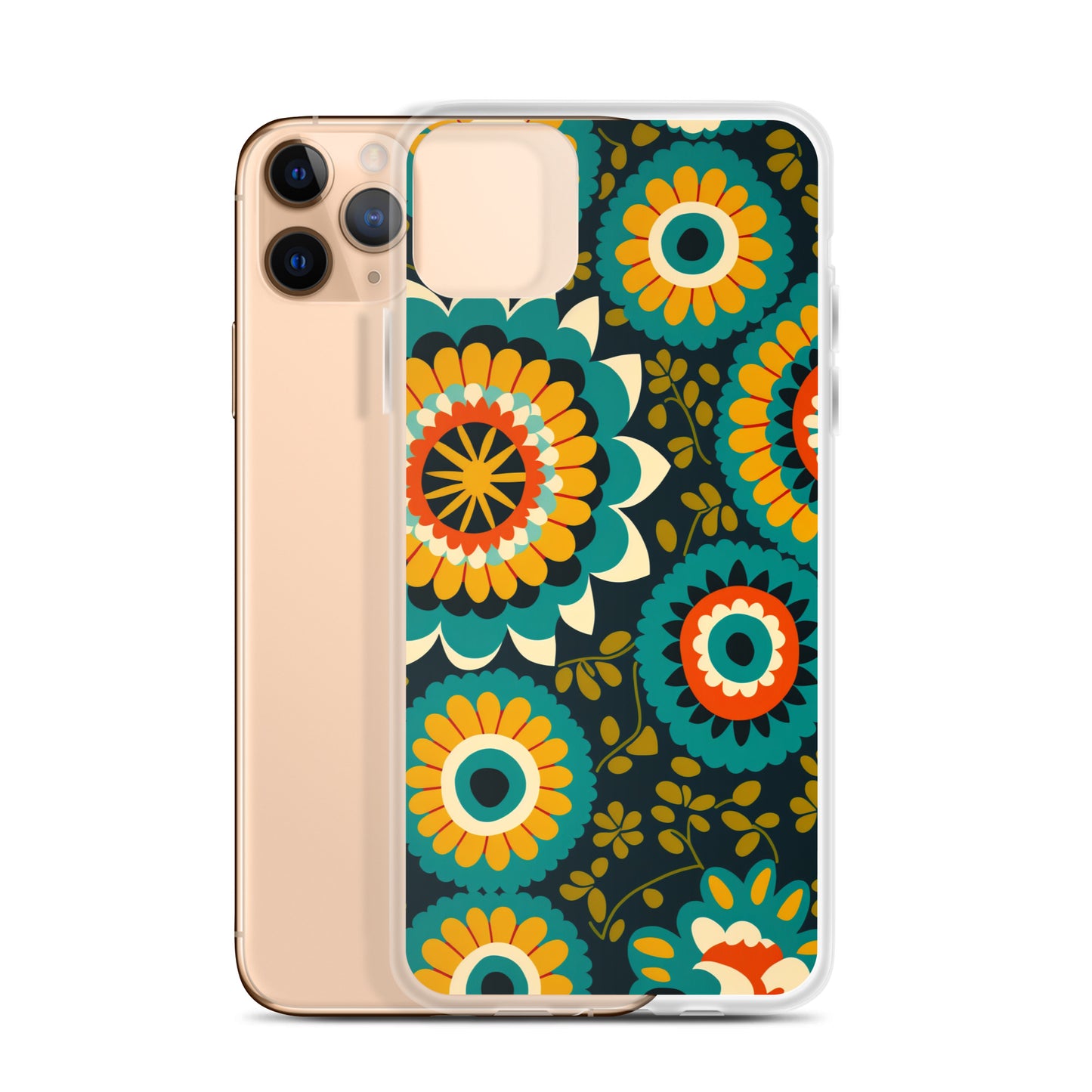 iPhone Case - Hints of Olive Floral Pattern
