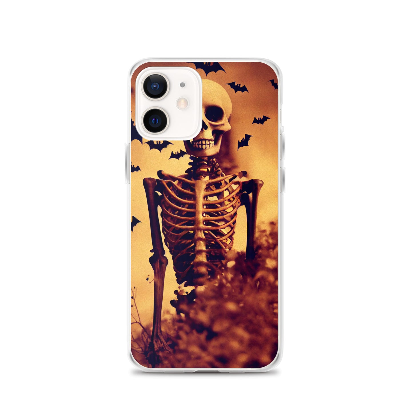 iPhone Case - Halloween Skeleton and Bats