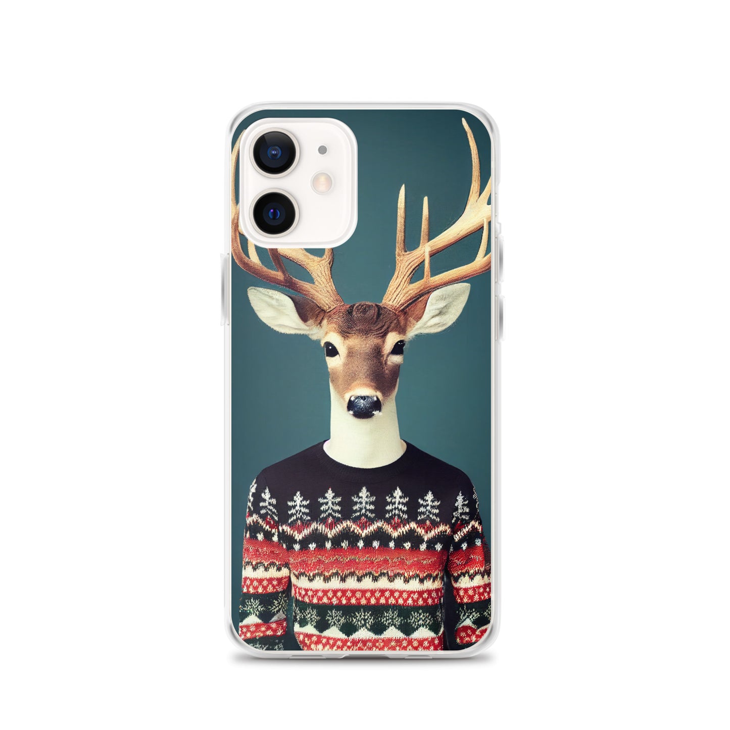 iPhone Case - Deer Wearing Christmas Sweater