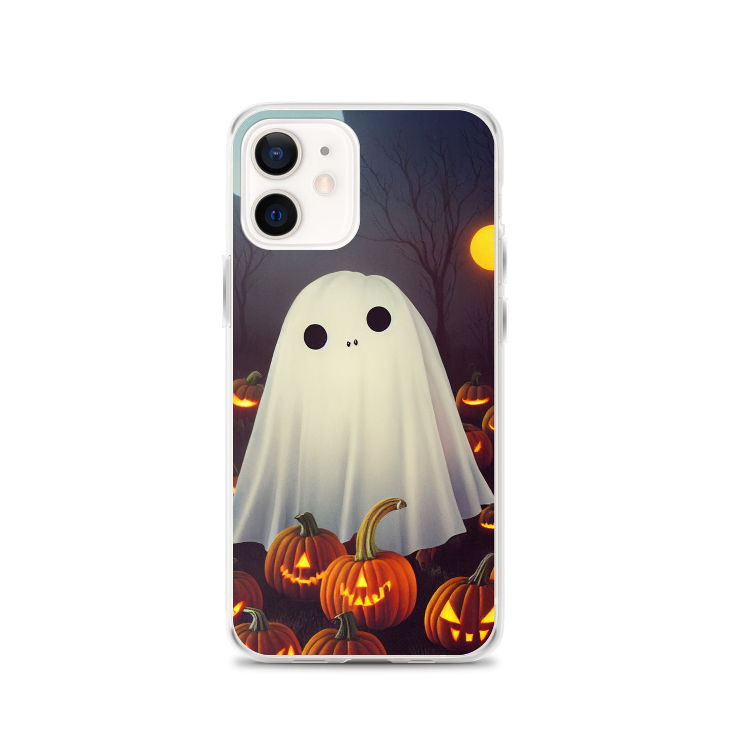 iPhone Case - Halloween Cute Ghost in the Pumpkin Patch