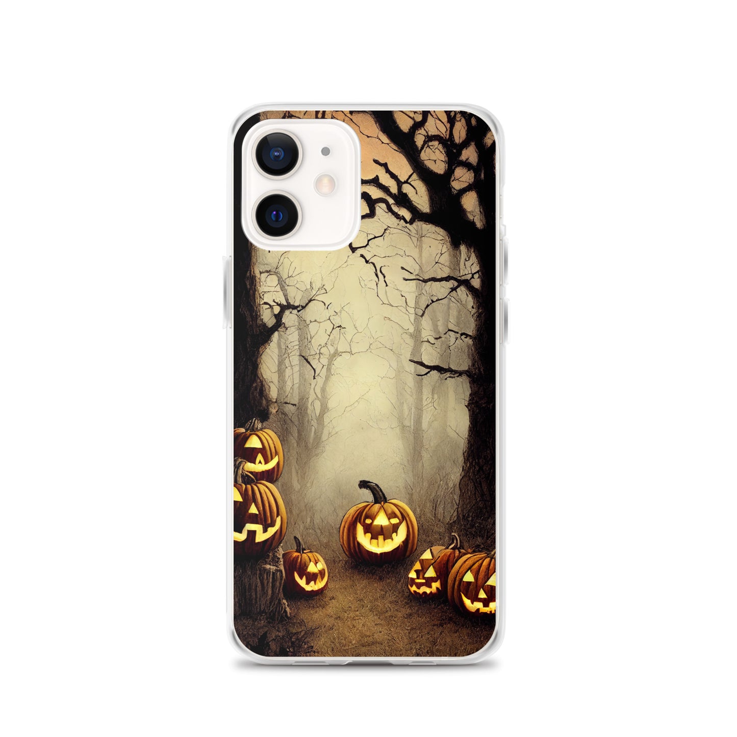 iPhone Case - Halloween Misty Forest Pumpkins