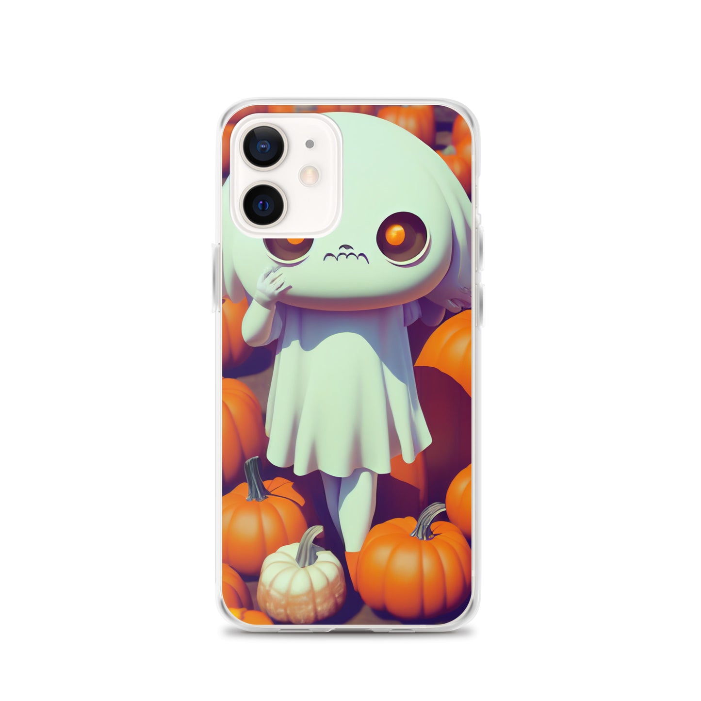 iPhone Case - Halloween Ghost Girl in the Pumpkin Patch