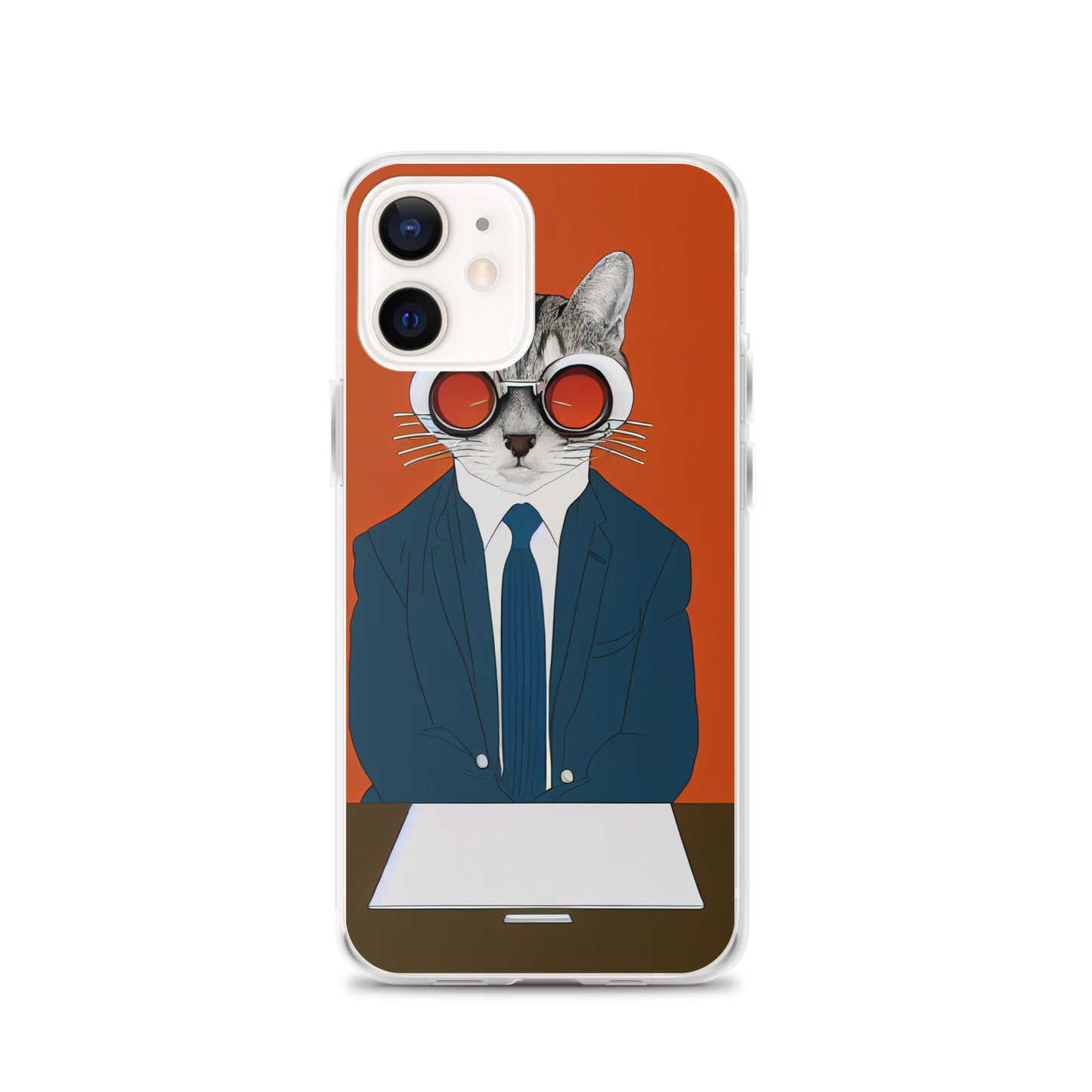 iPhone Case - Orange Business Cat Boss