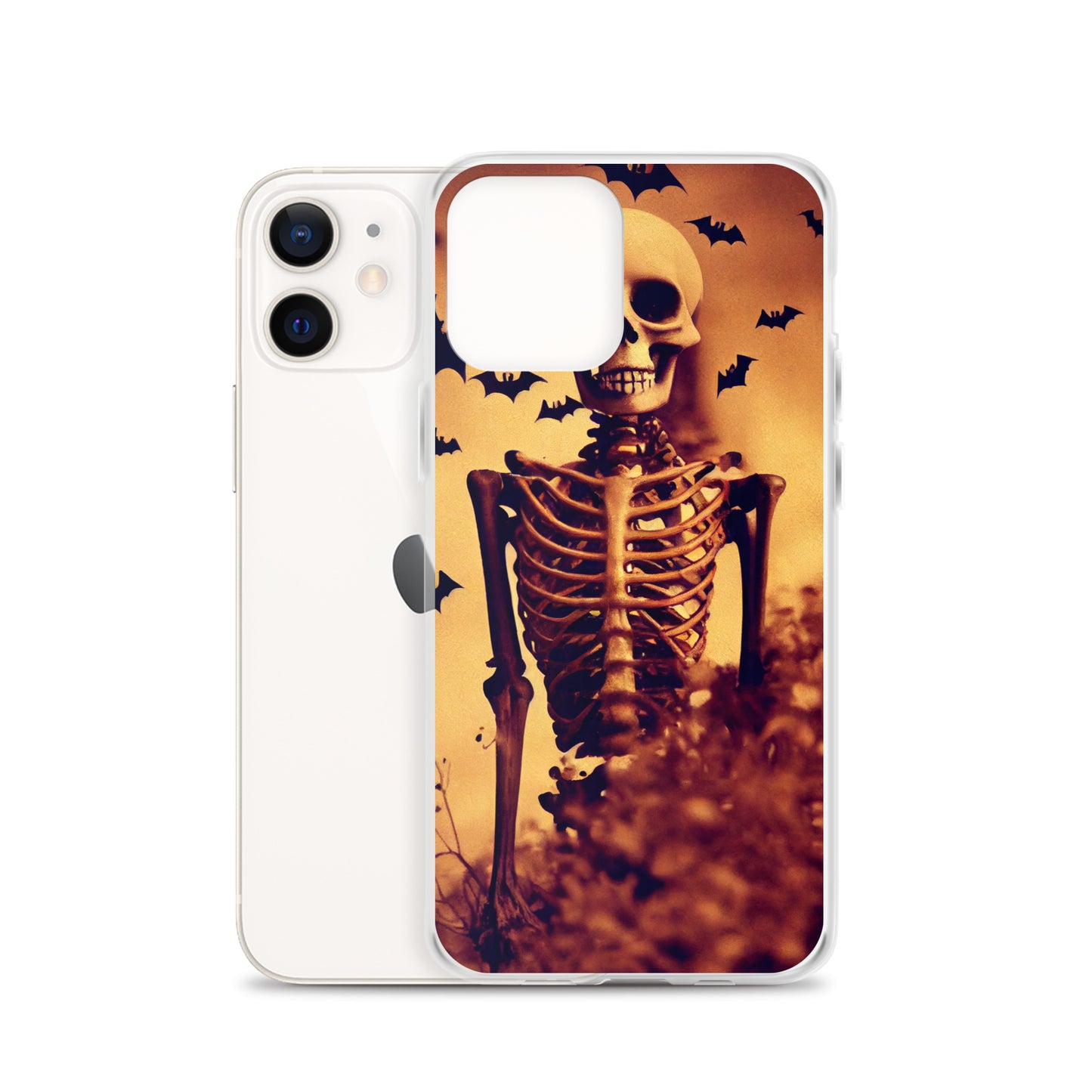 iPhone Case - Halloween Skeleton and Bats