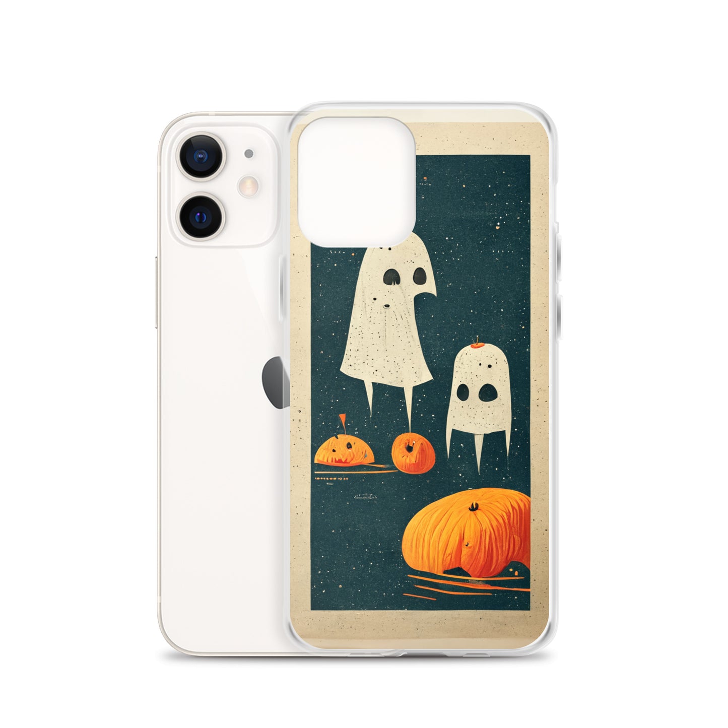 iPhone Case - Halloween Ghosts and Pumpkins