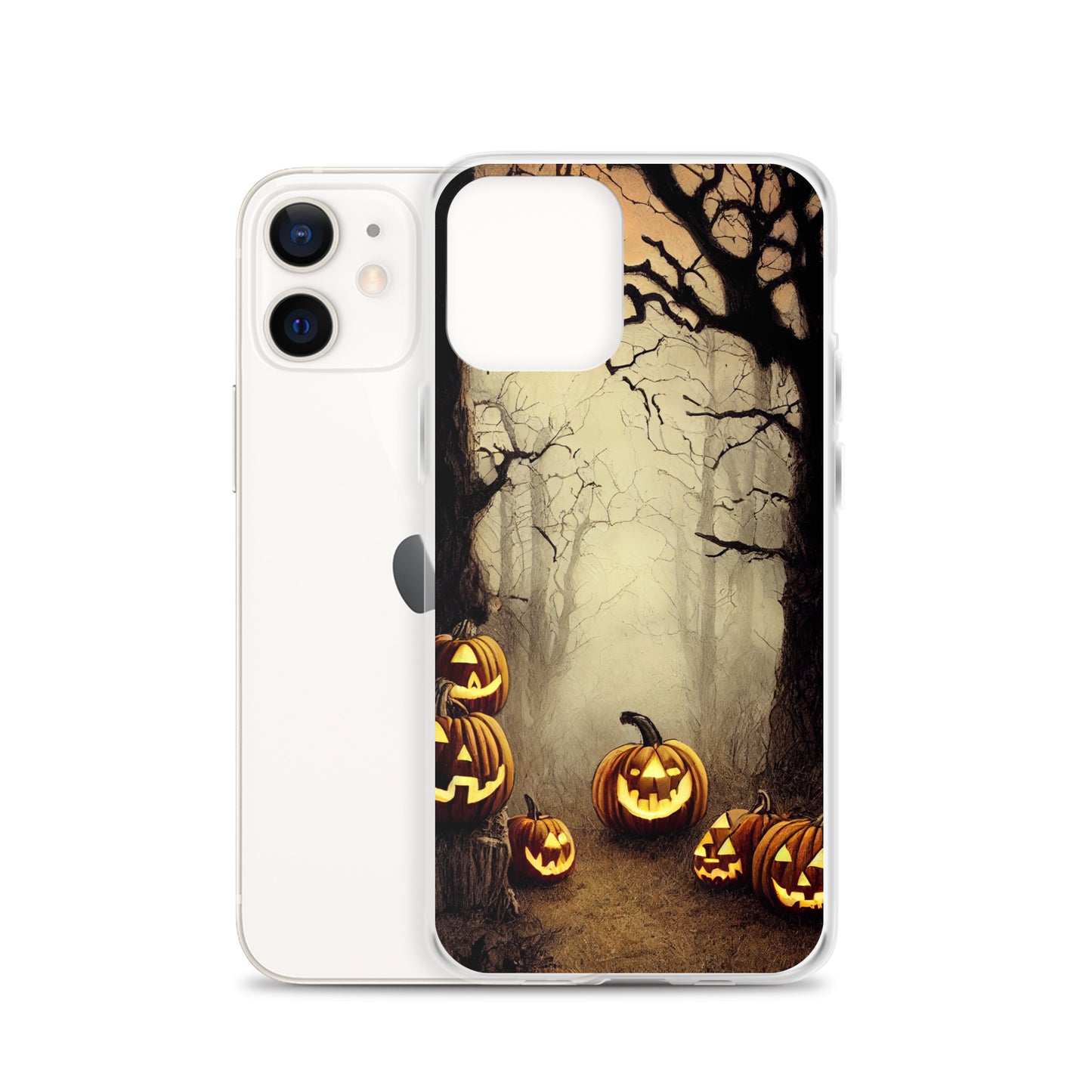 iPhone Case - Halloween Misty Forest Pumpkins