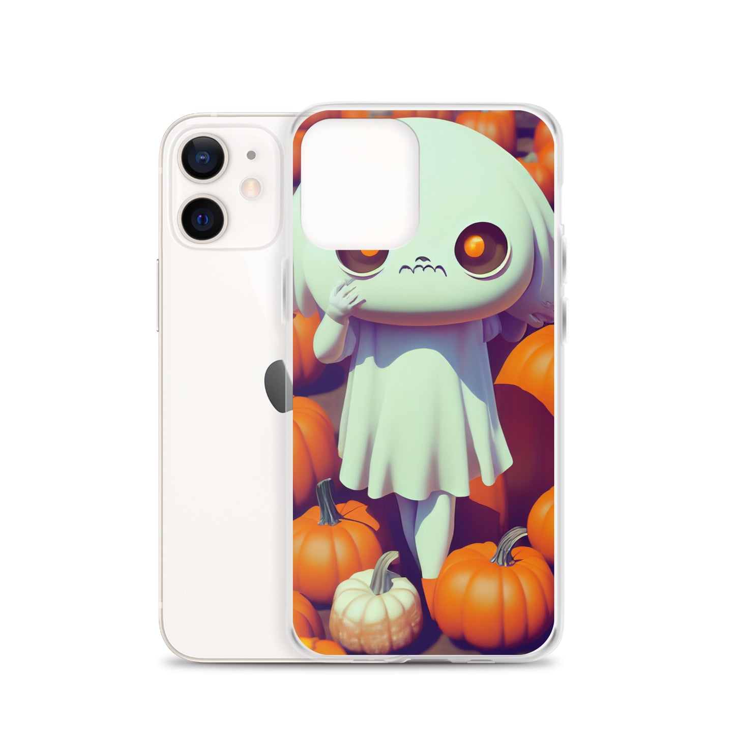 iPhone Case - Halloween Ghost Girl in the Pumpkin Patch