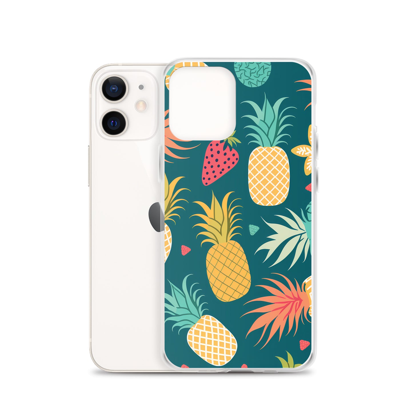 iPhone Case - Pineaples on Aqua