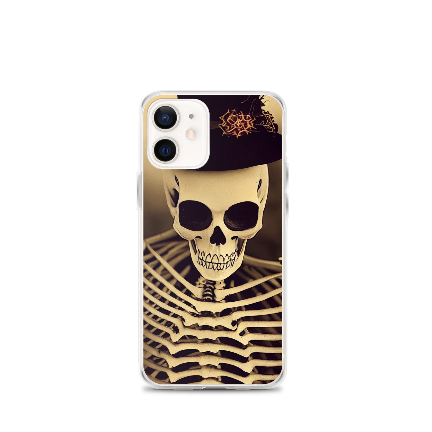 iPhone Case - Halloween Skeleton in a Hat