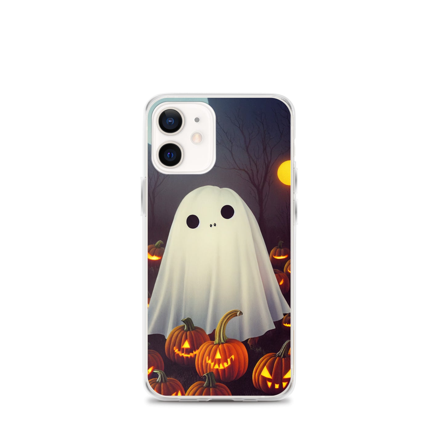 iPhone Case - Halloween Cute Ghost in the Pumpkin Patch