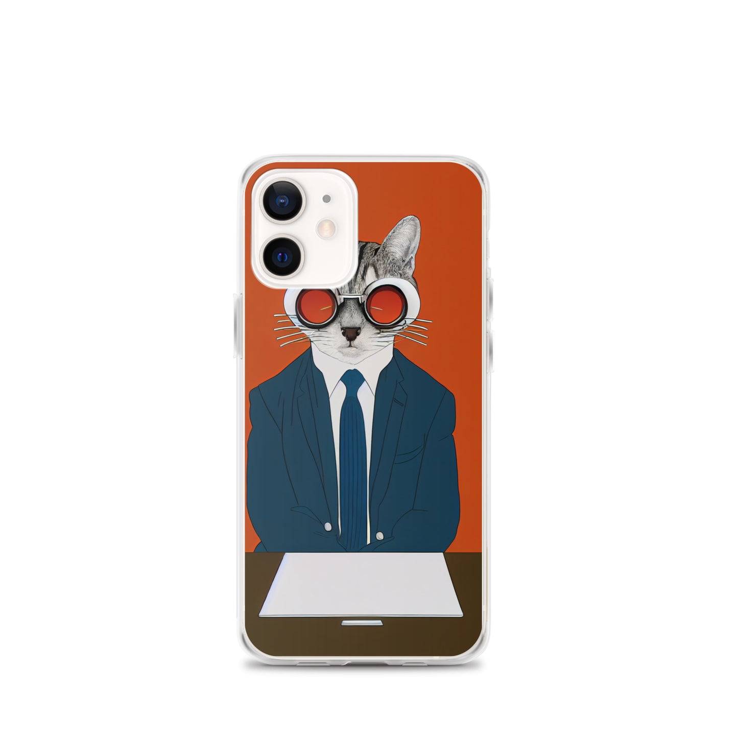 iPhone Case - Orange Business Cat Boss