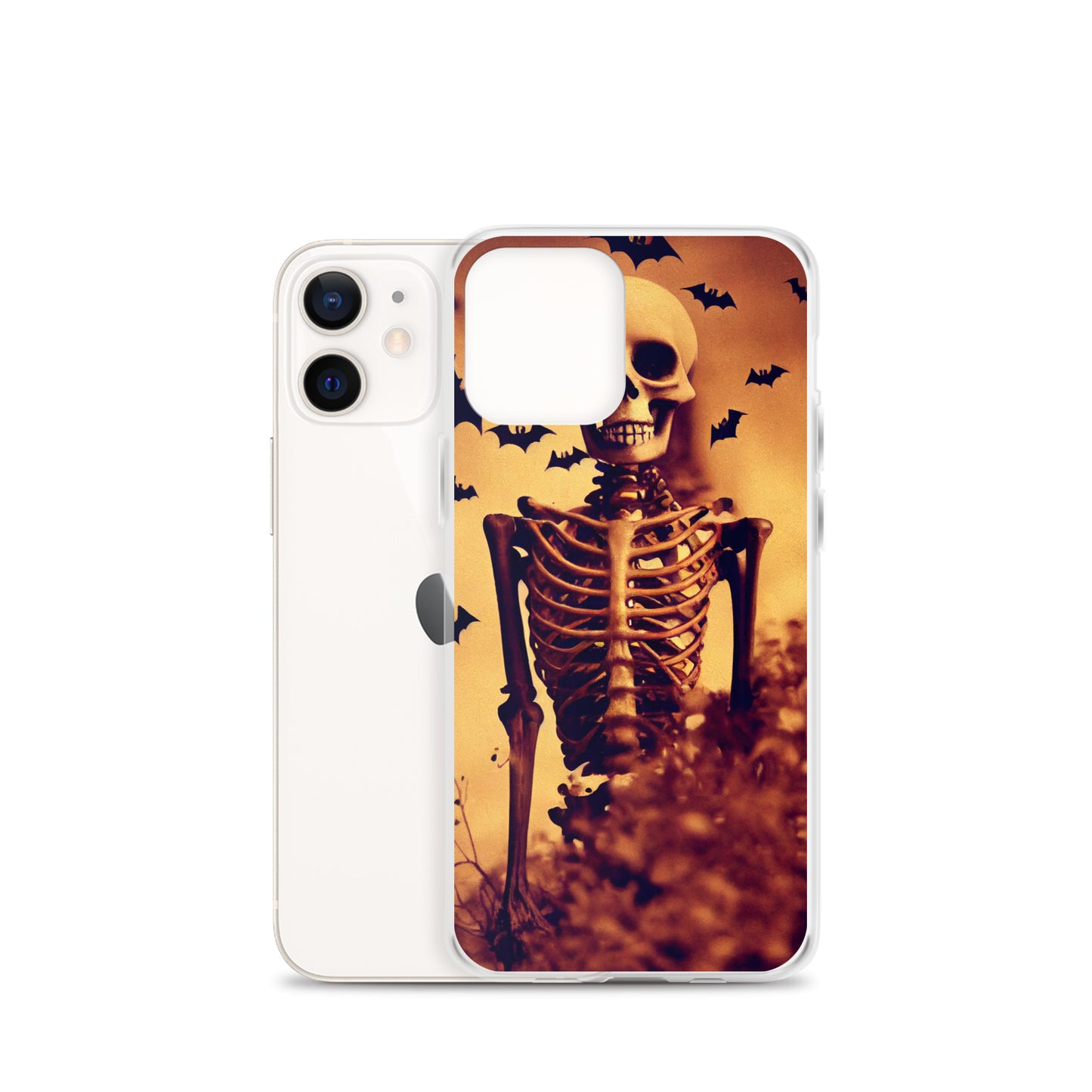 iPhone Case - Halloween Skeleton and Bats