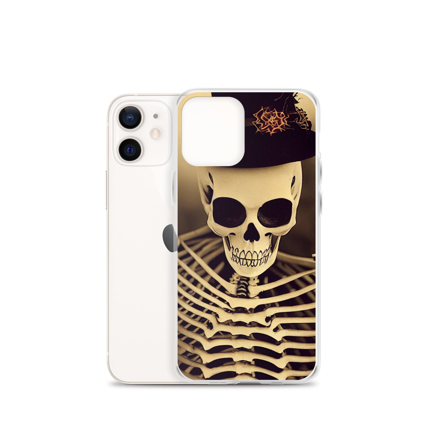 iPhone Case - Halloween Skeleton in a Hat