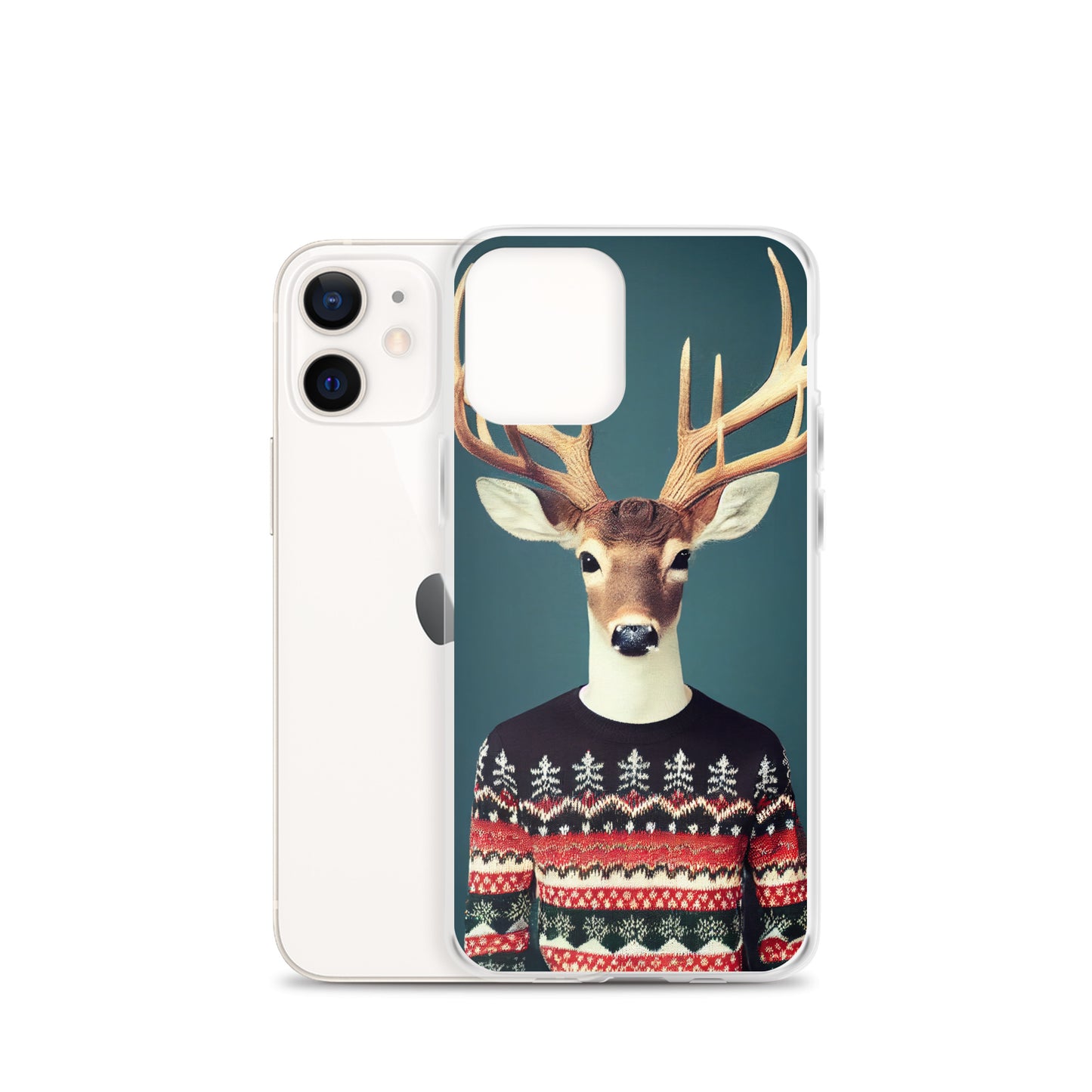 iPhone Case - Deer Wearing Christmas Sweater