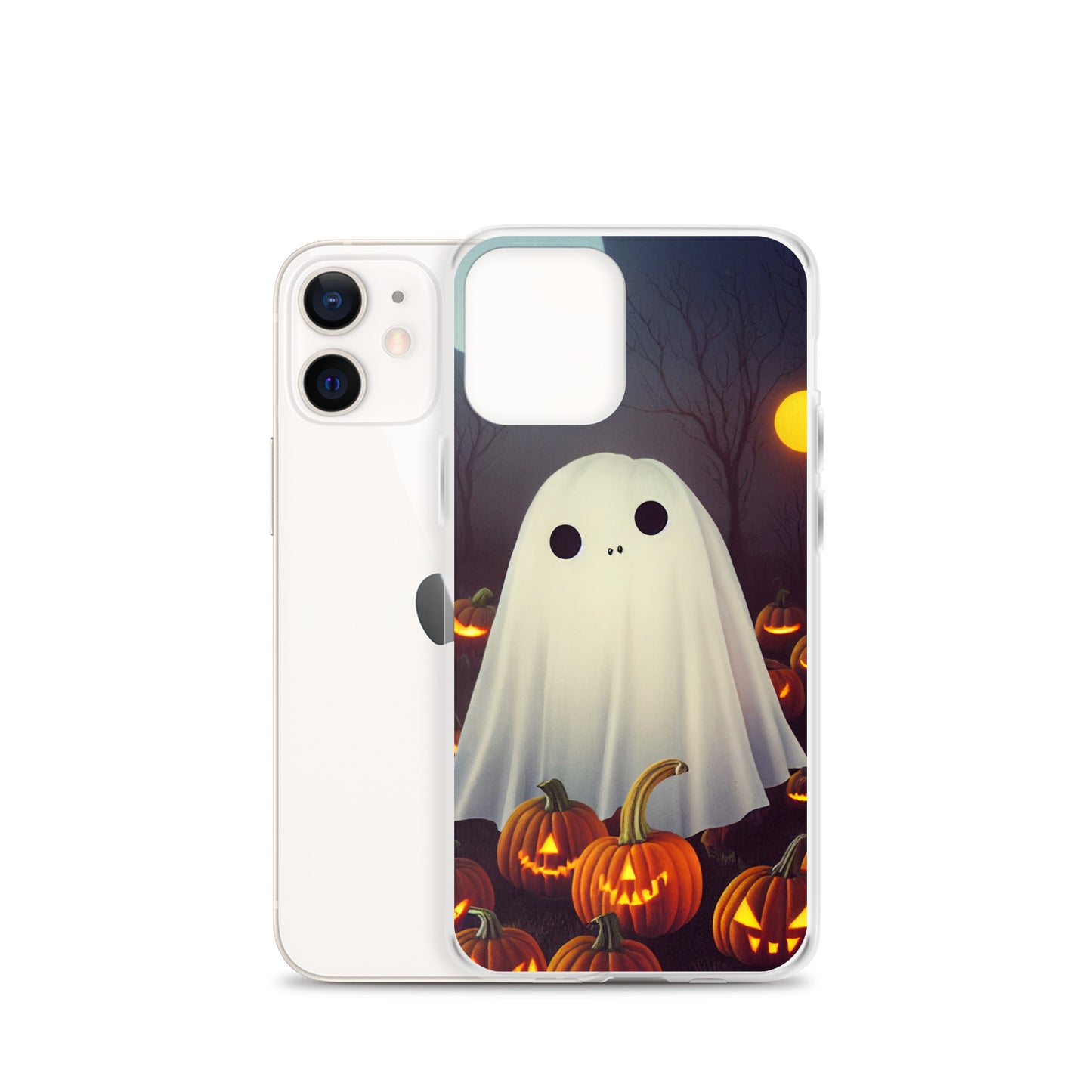 iPhone Case - Halloween Cute Ghost in the Pumpkin Patch