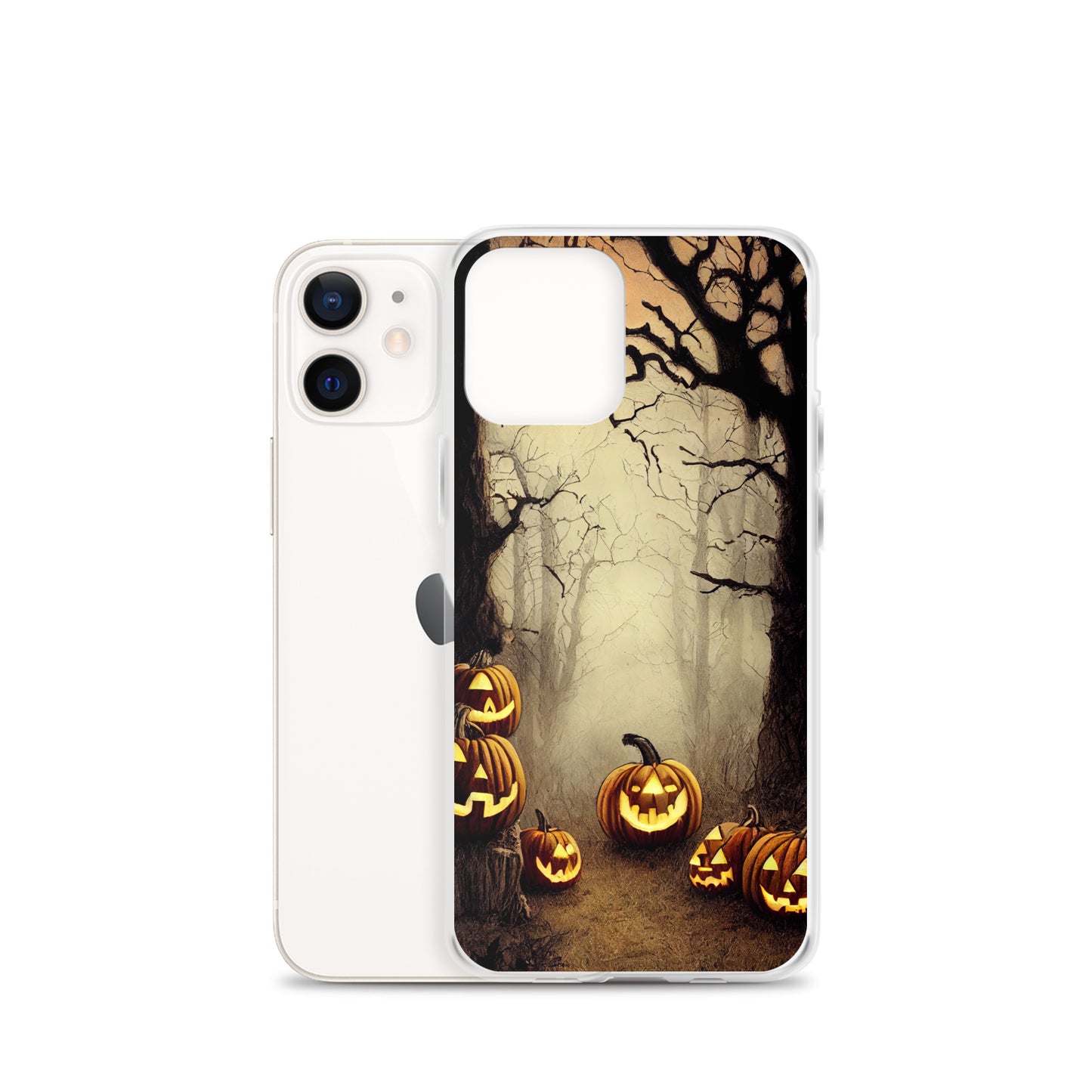 iPhone Case - Halloween Misty Forest Pumpkins