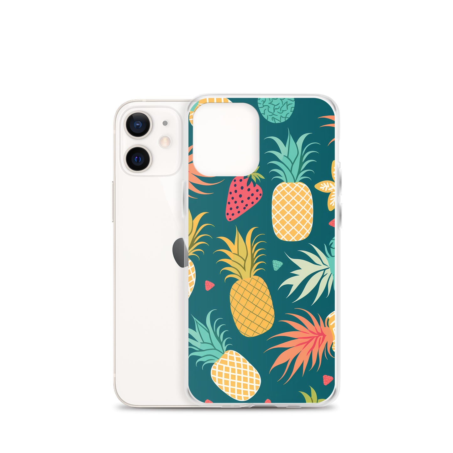 iPhone Case - Pineaples on Aqua