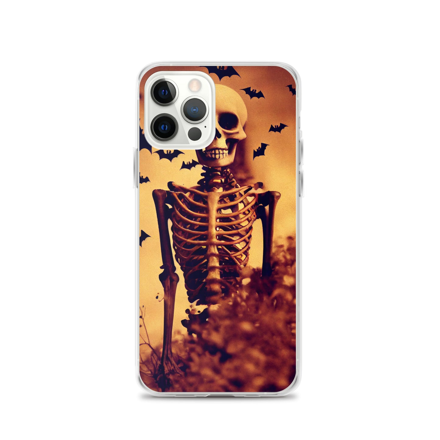 iPhone Case - Halloween Skeleton and Bats