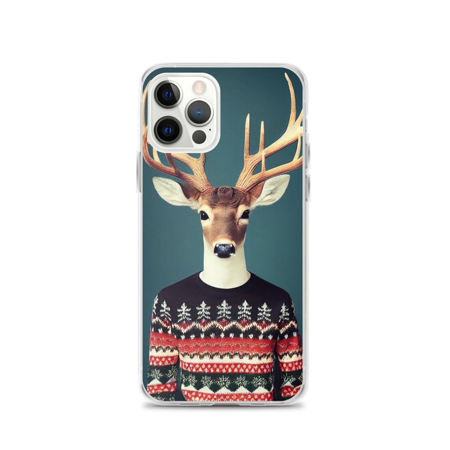 iPhone Case - Deer Wearing Christmas Sweater