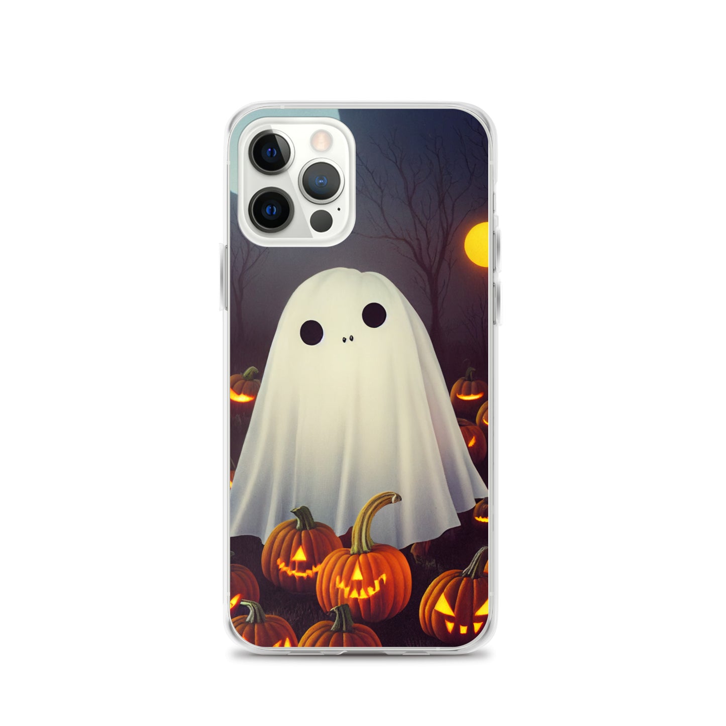 iPhone Case - Halloween Cute Ghost in the Pumpkin Patch