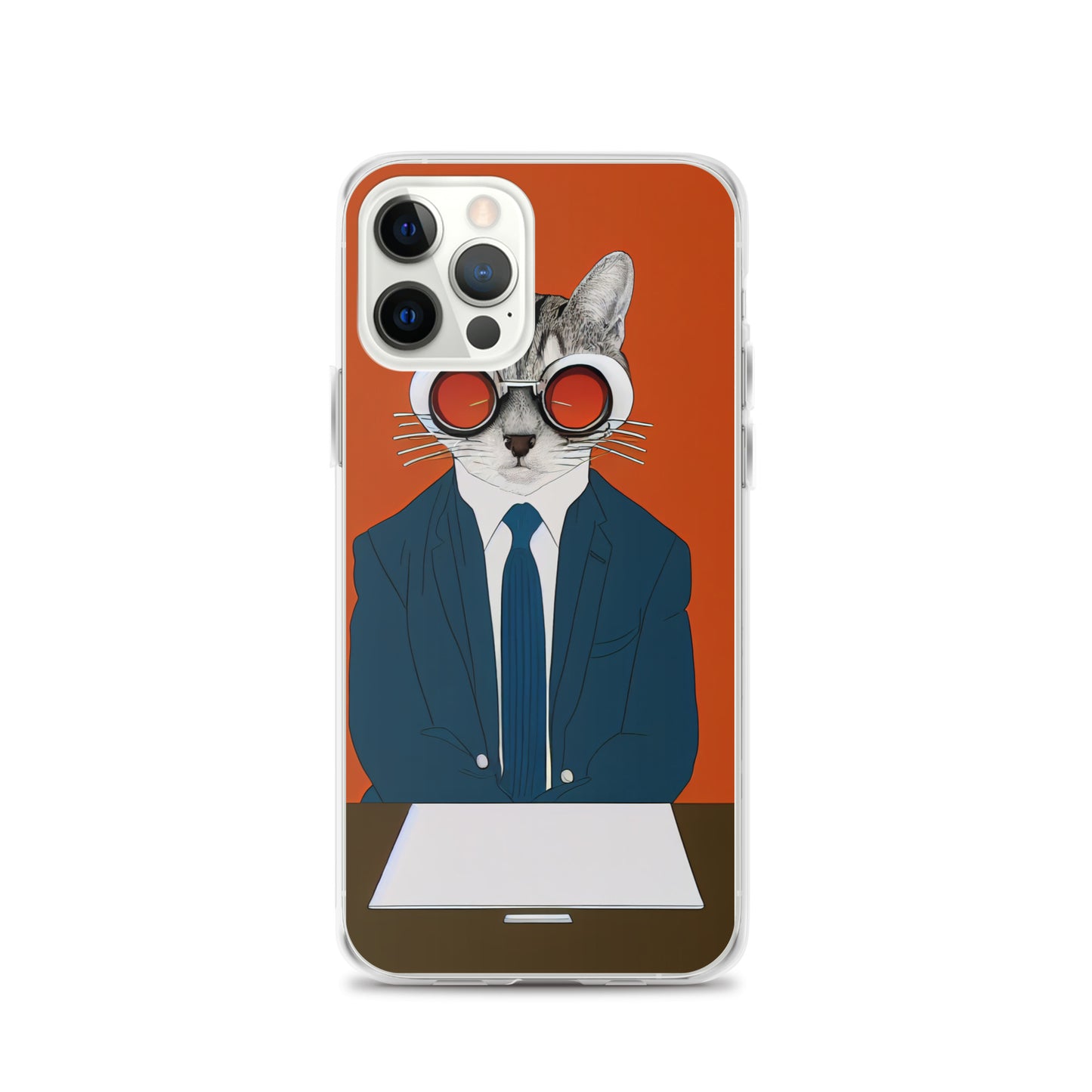 iPhone Case - Orange Business Cat Boss
