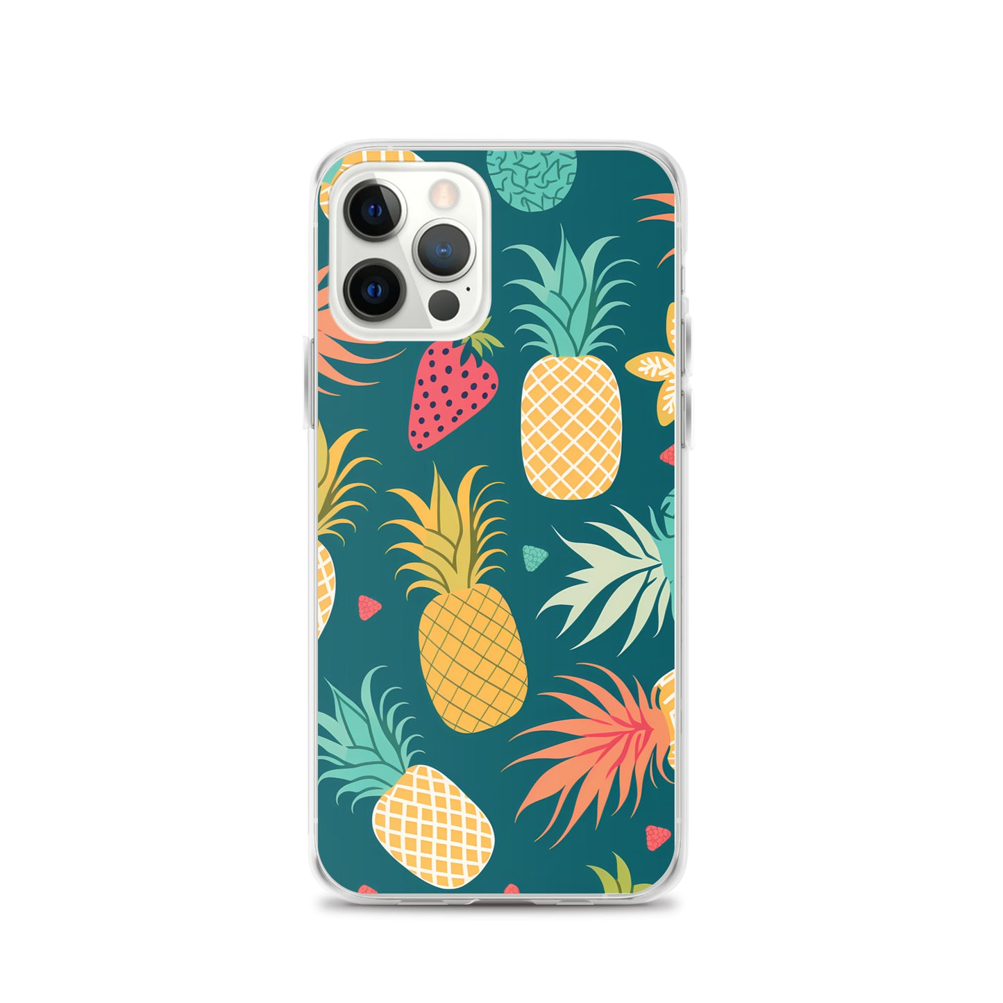iPhone Case - Pineaples on Aqua