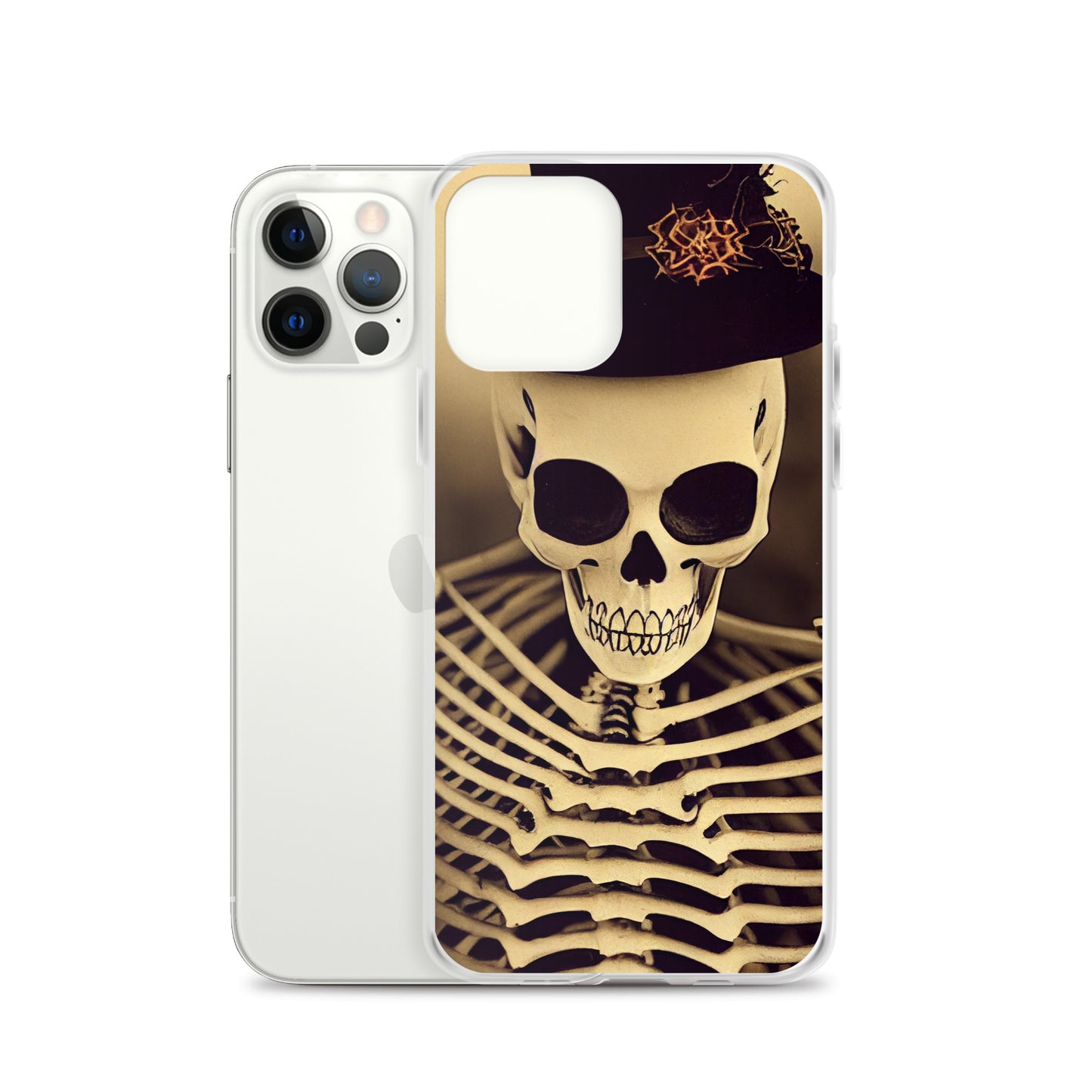 iPhone Case - Halloween Skeleton in a Hat