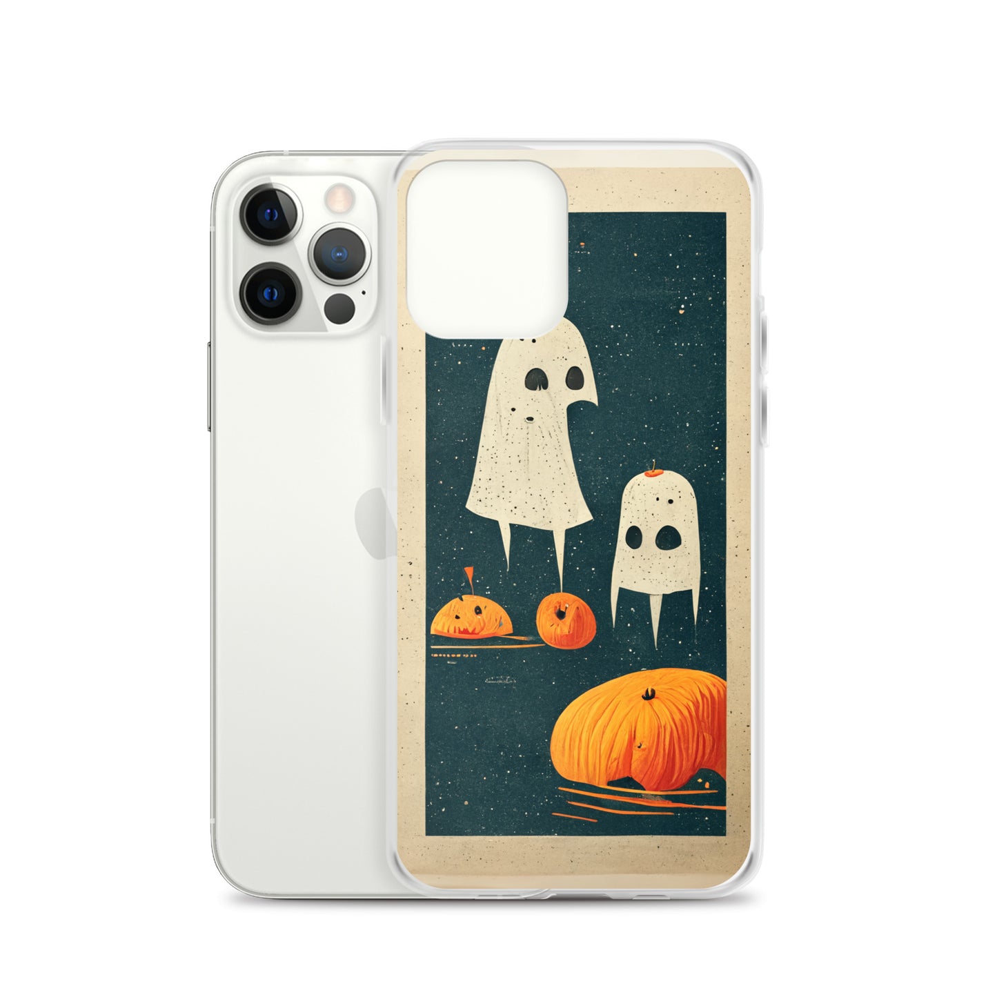 iPhone Case - Halloween Ghosts and Pumpkins