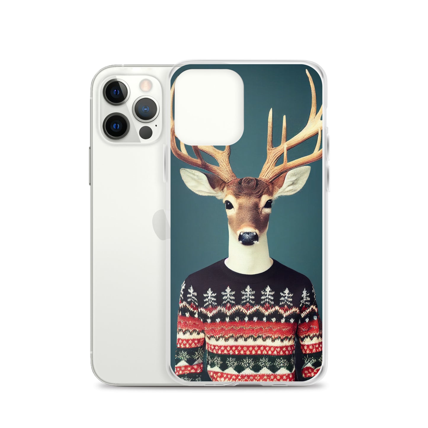 iPhone Case - Deer Wearing Christmas Sweater