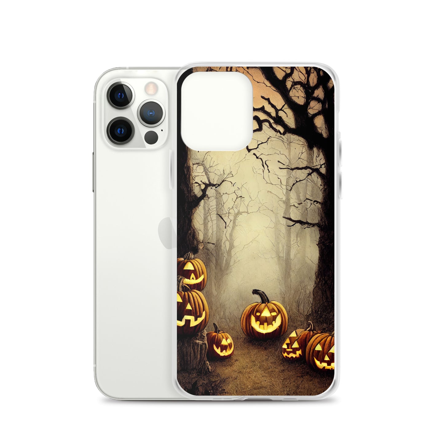 iPhone Case - Halloween Misty Forest Pumpkins