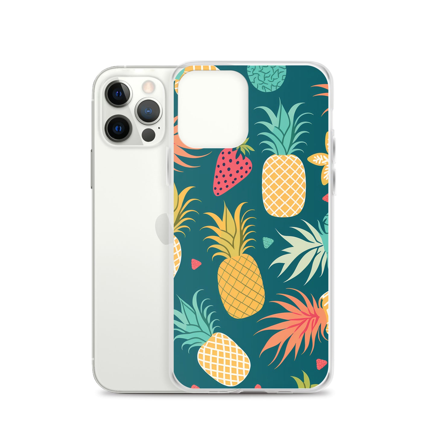 iPhone Case - Pineaples on Aqua