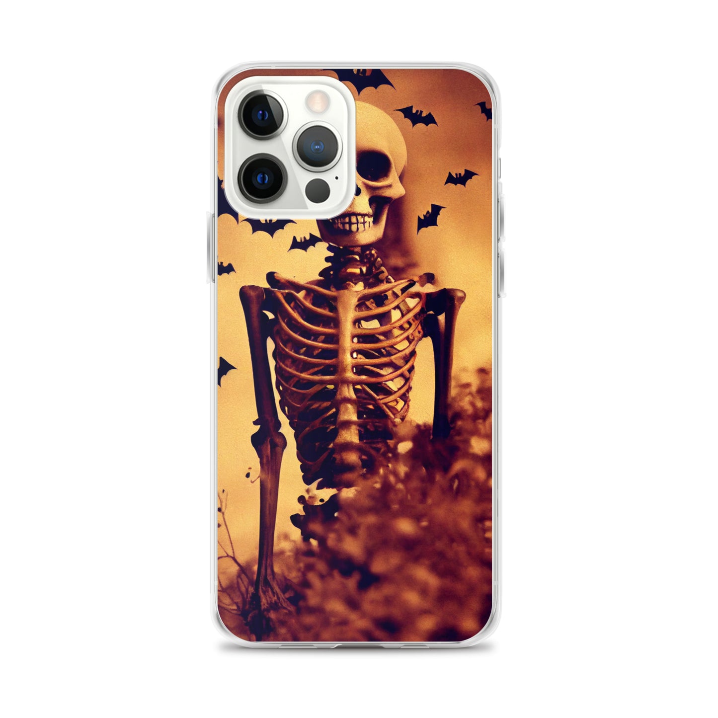 iPhone Case - Halloween Skeleton and Bats