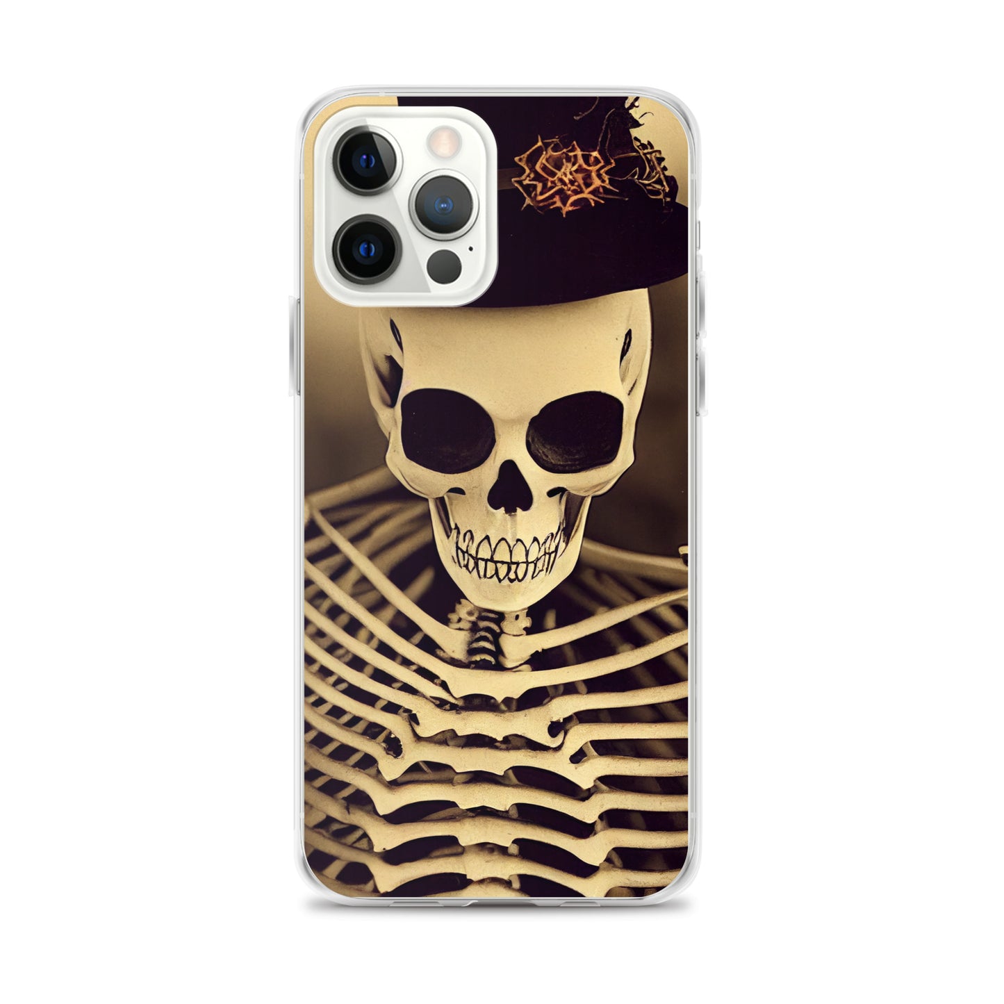 iPhone Case - Halloween Skeleton in a Hat