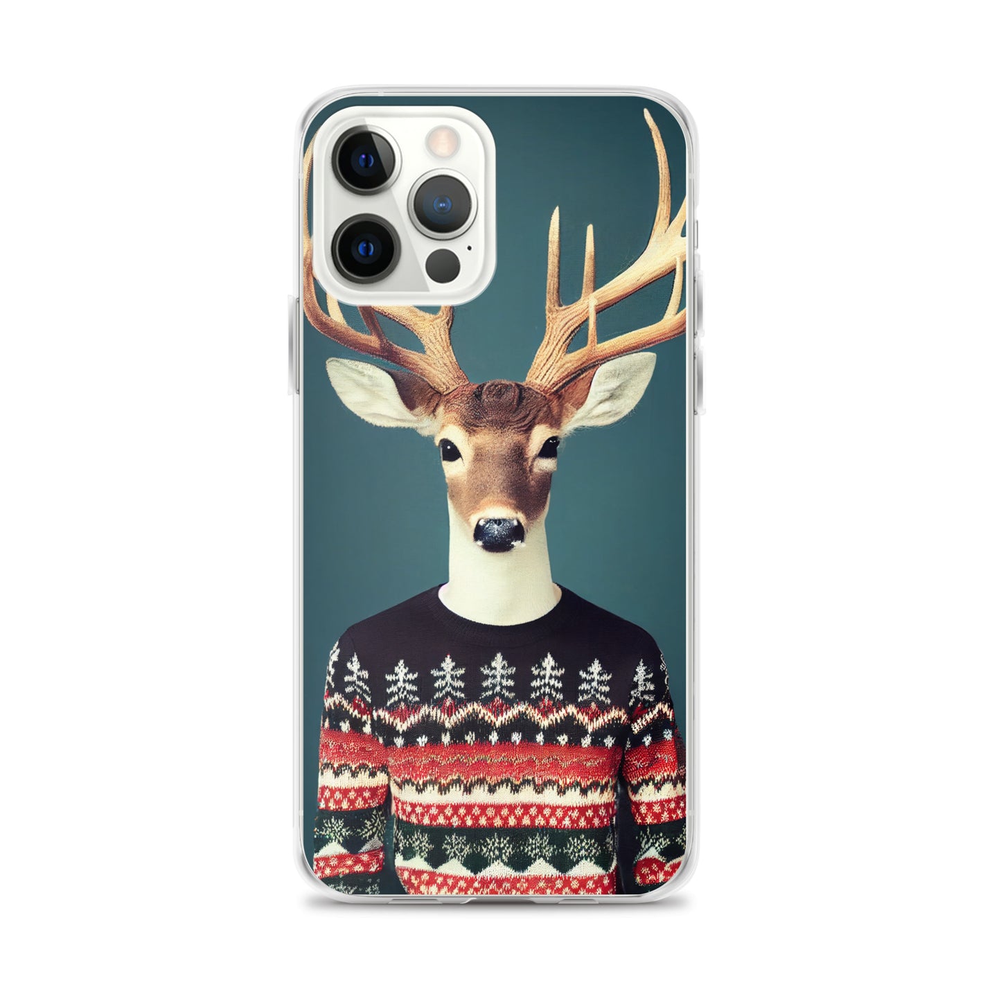 iPhone Case - Deer Wearing Christmas Sweater