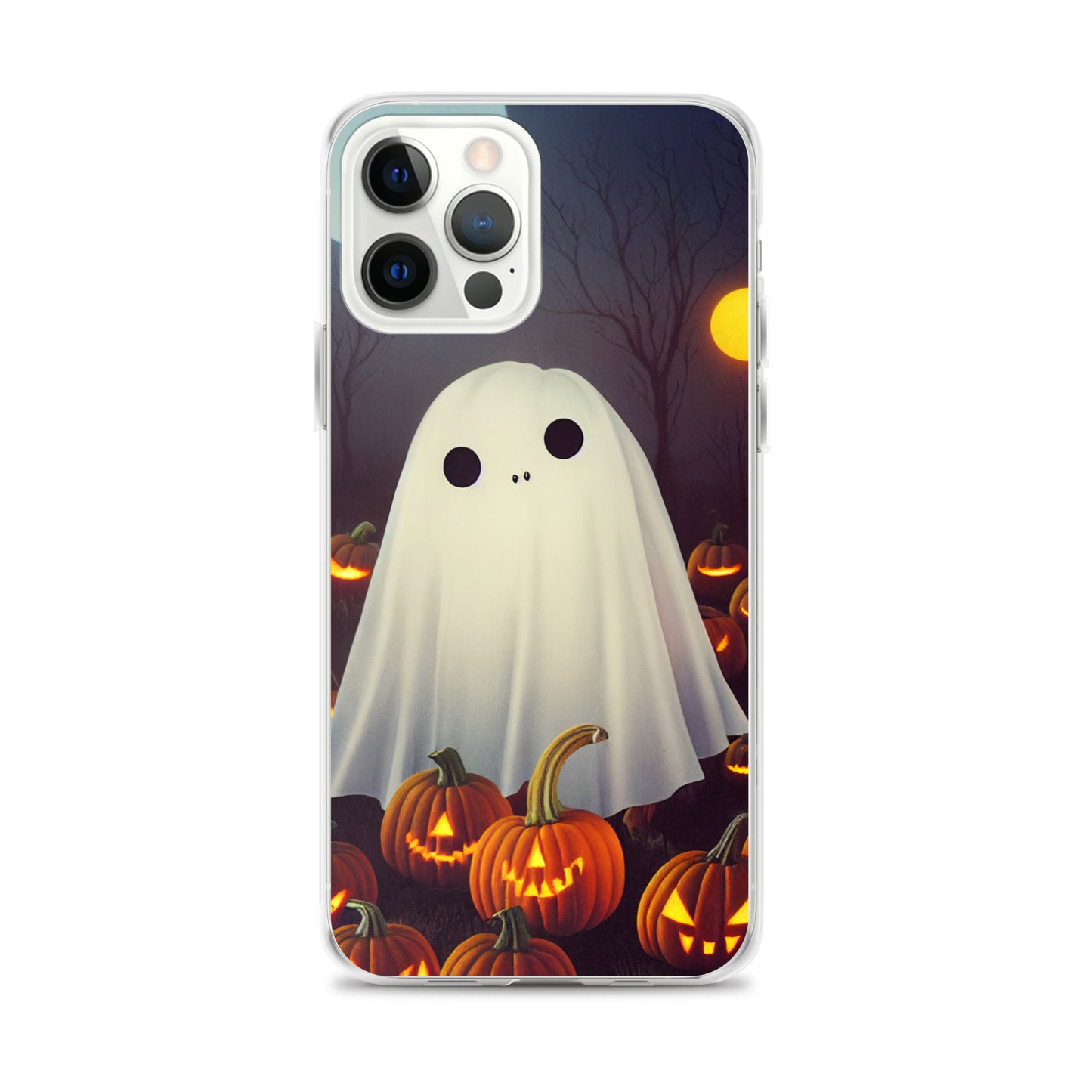 iPhone Case - Halloween Cute Ghost in the Pumpkin Patch