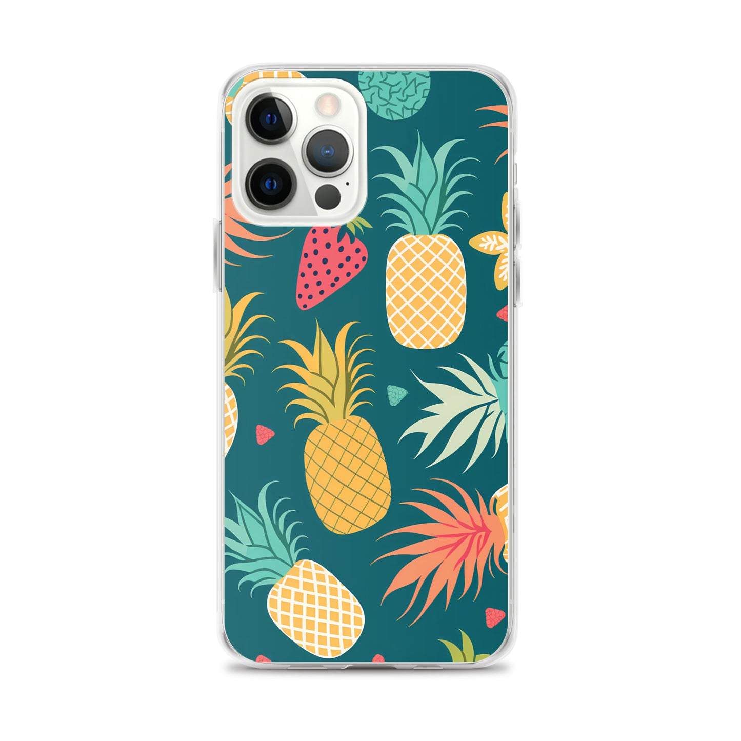 iPhone Case - Pineaples on Aqua