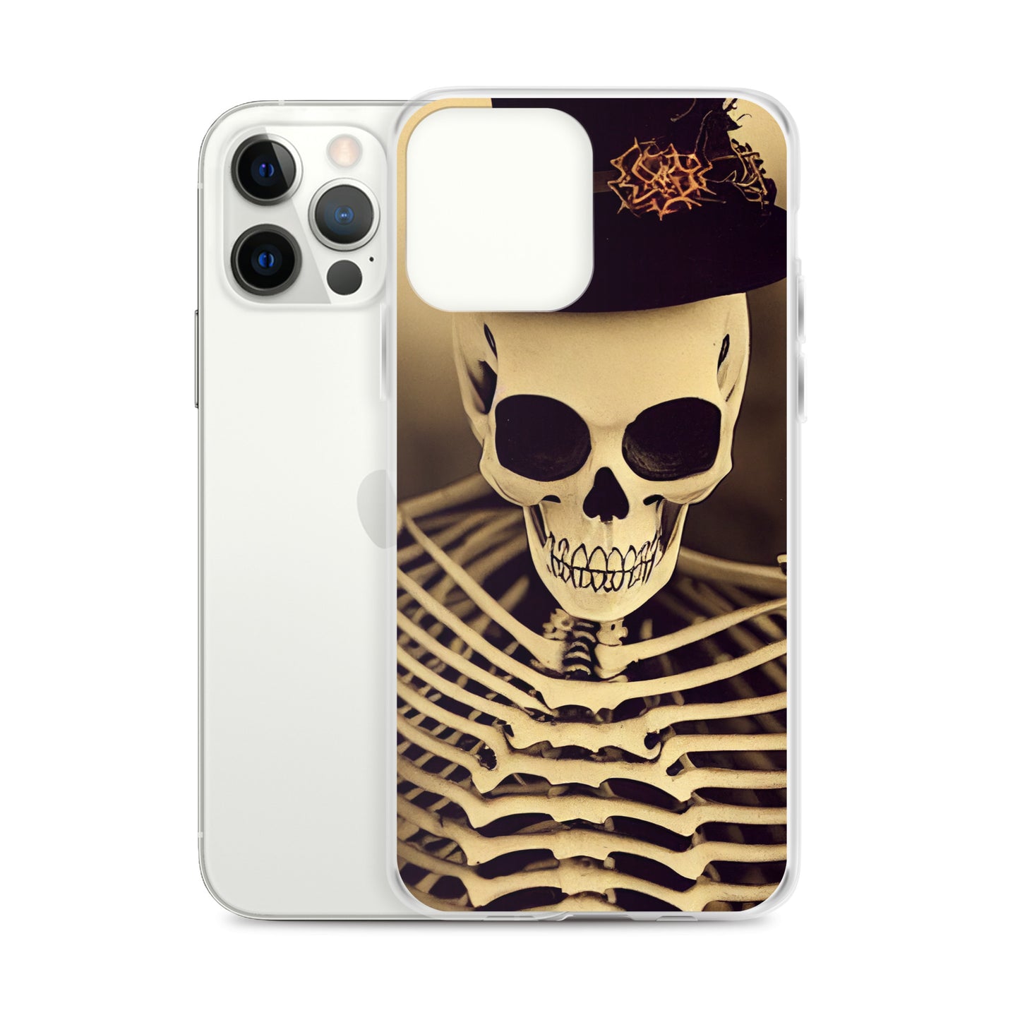 iPhone Case - Halloween Skeleton in a Hat